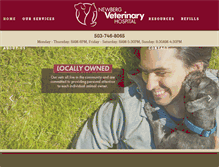 Tablet Screenshot of newbergvet.com